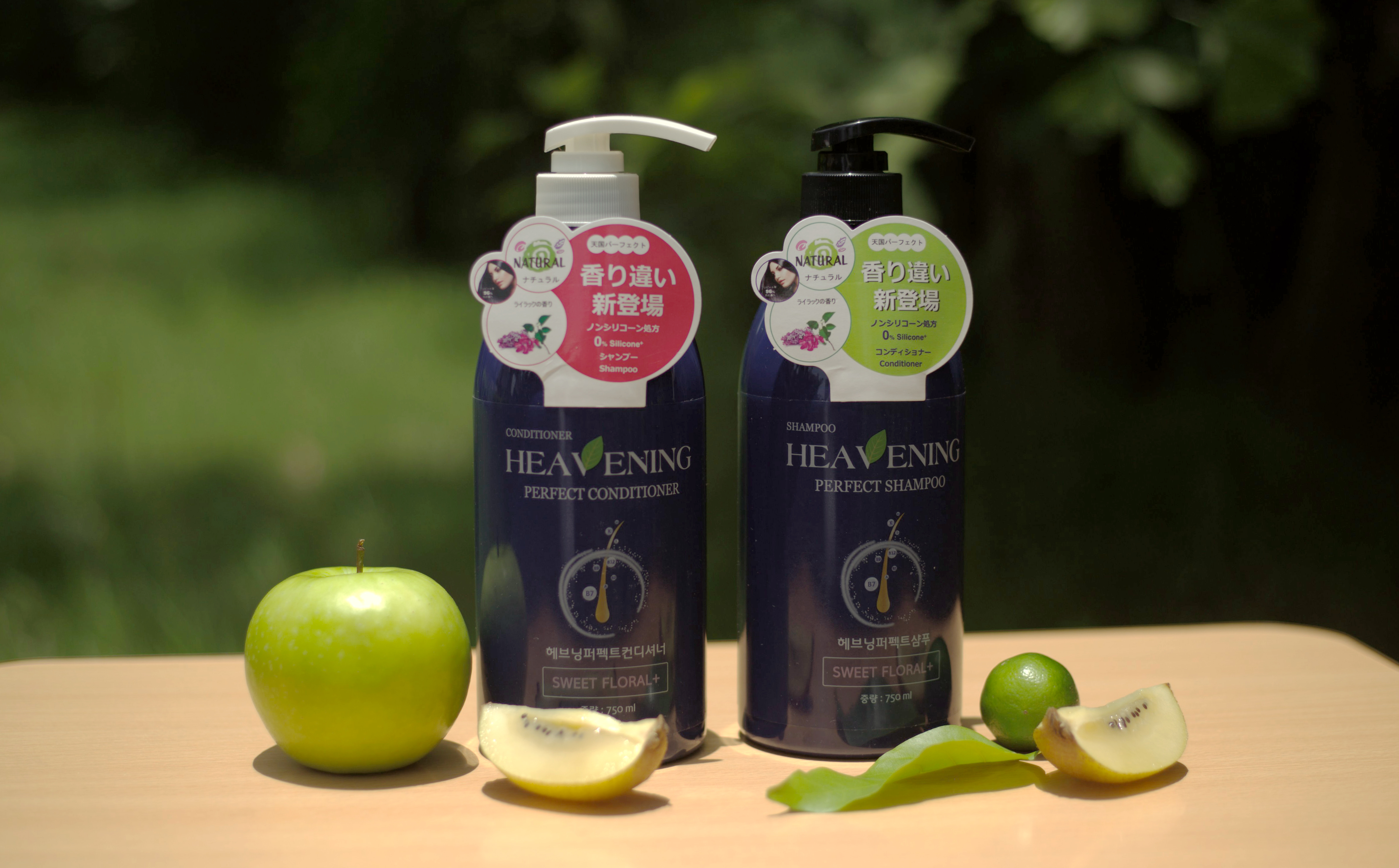 Bộ chăm sóc tóc dưỡng chất suôn mượt Heavening (Set 01 Gội &amp; 01 Xả)