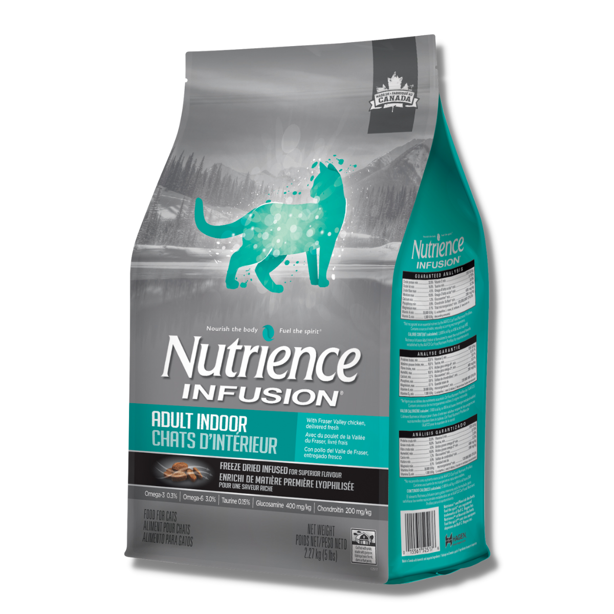 Thức Ăn Mèo Trưởng Thành Nutrience Infusion Bao 2.27kg - Thịt Gà, Rau Củ Và Trái Cây Tự Nhiên