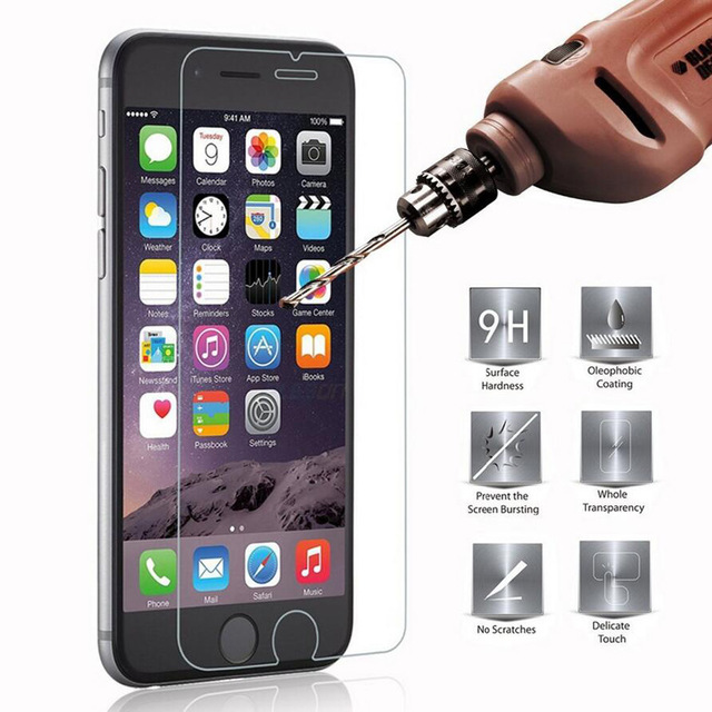 Miếng dán kính cường lực cho iPhone 6 / 6s - Hàng nhập khẩu
