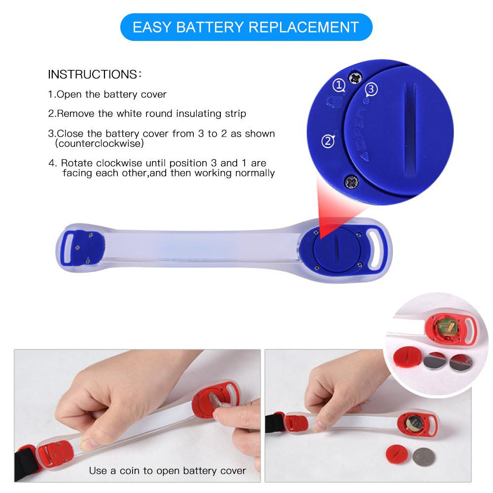 Vòng đeo tay phản quang ban đêm dành cho người chạy bộ