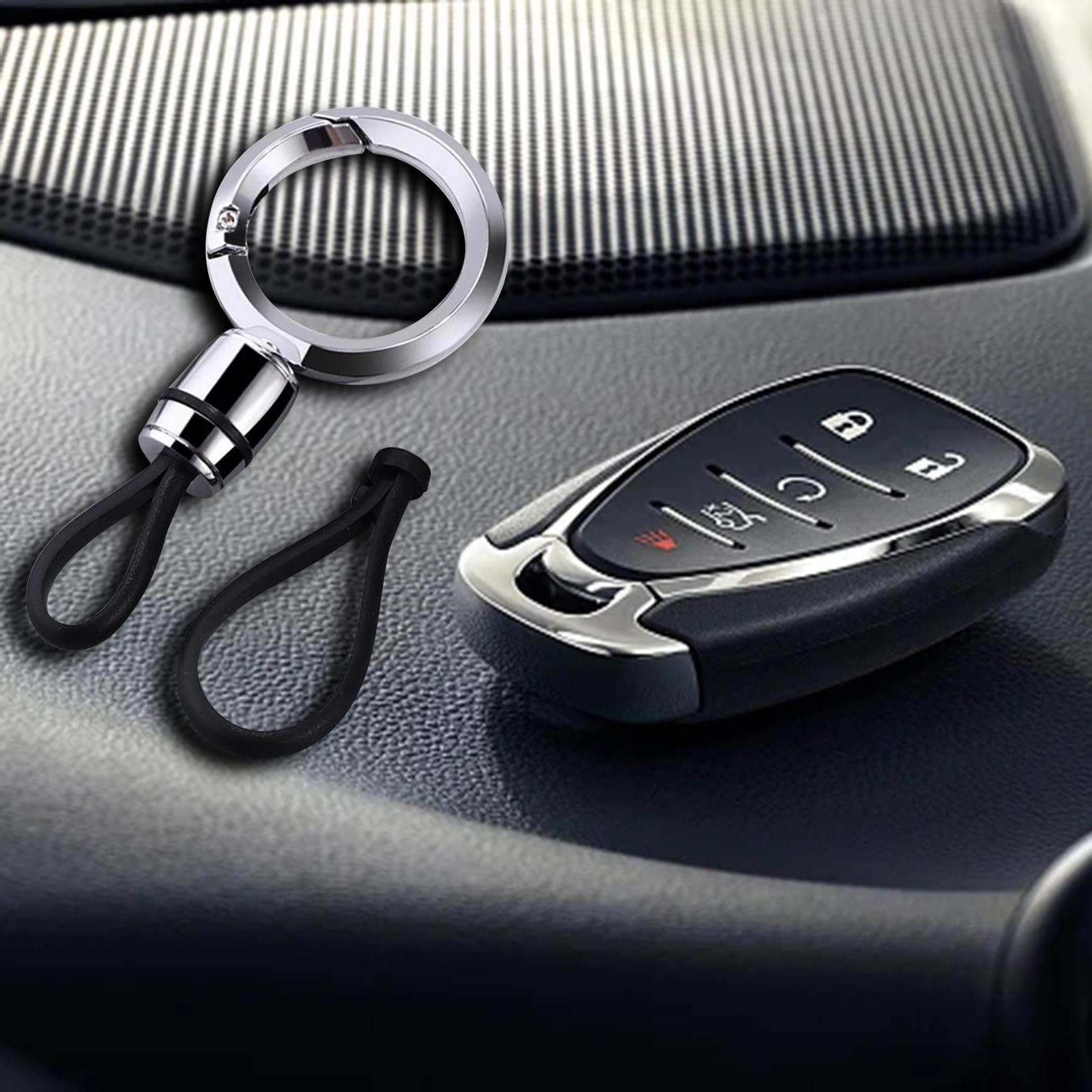 Car Fob Keychain Motorcycle Keychain Anti Lost Universal Key Fob Holder Business Keychain Metal Keyring for Men and Women Keys Backpack
