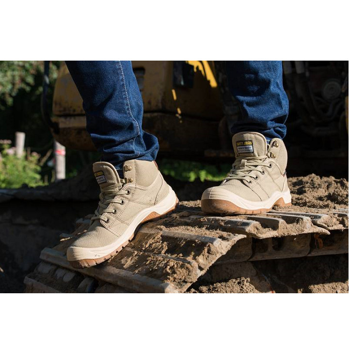 Giày Bảo Hộ Lao Động Safety Jogger Desert 011, Da Chất Lượng Cao, Đế PU, Chống Đâm Xuyên, Va Đập