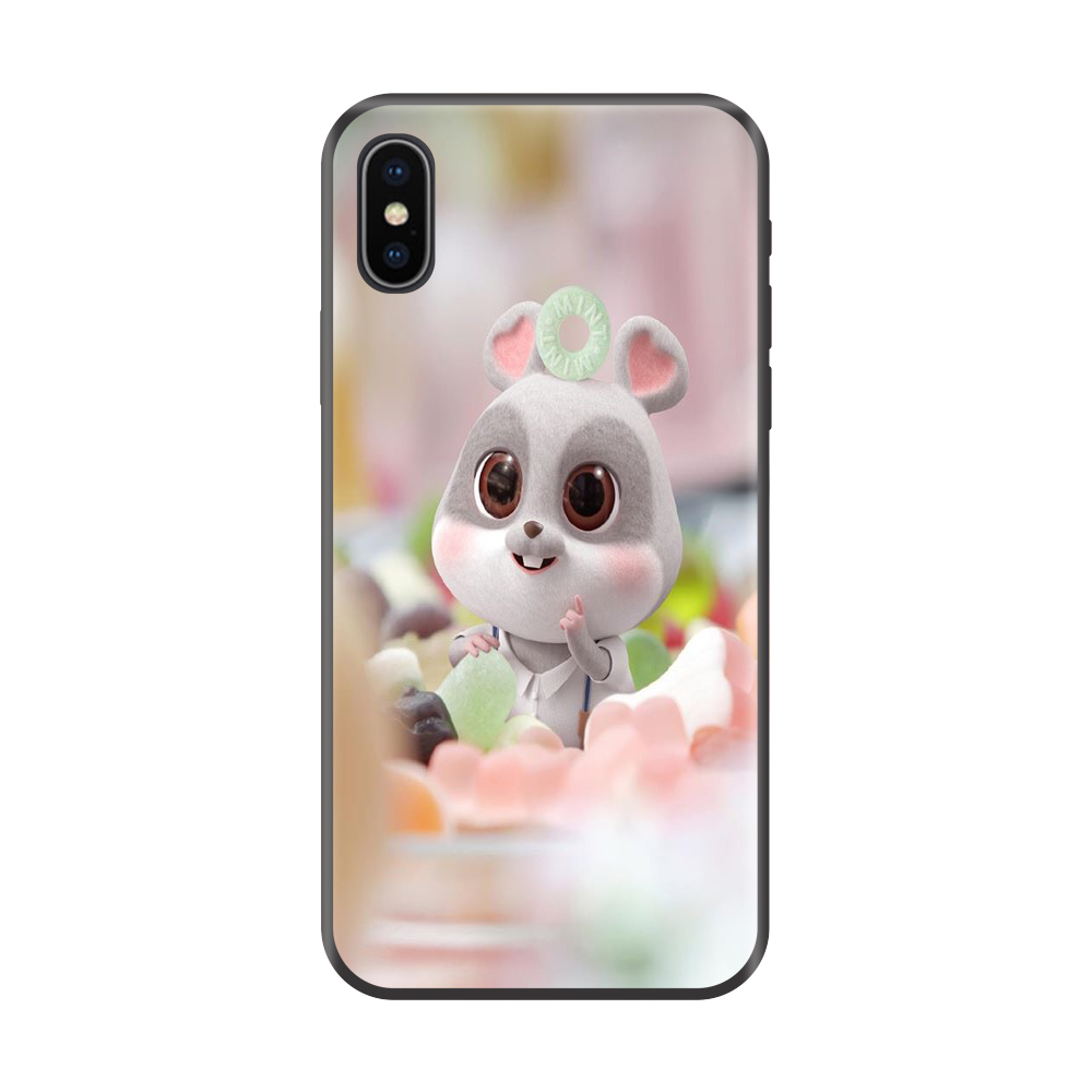 Ốp lưng TPU viền dẻo cho điện thoại IPHONE XS Hình Chuột Tết 2020 Mẫu 07