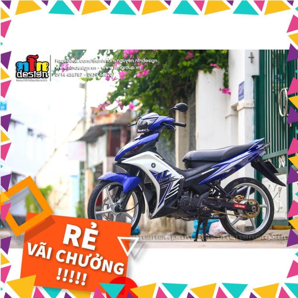 Tem Rời Exciter 135 Mẫu LC Trắng Xanh GP