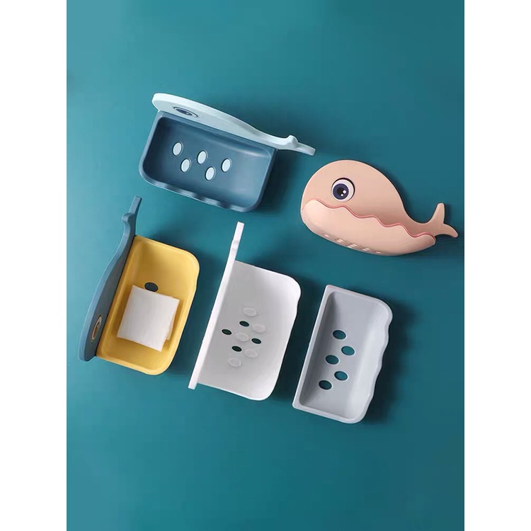 Kệ Để Xà Bông Nhà Tắm Dán Tường Hình Cá Voi Siêu Xinh - Kệ Nhà Tắm - HÀNG CHÍNH HÃNG MINIIN