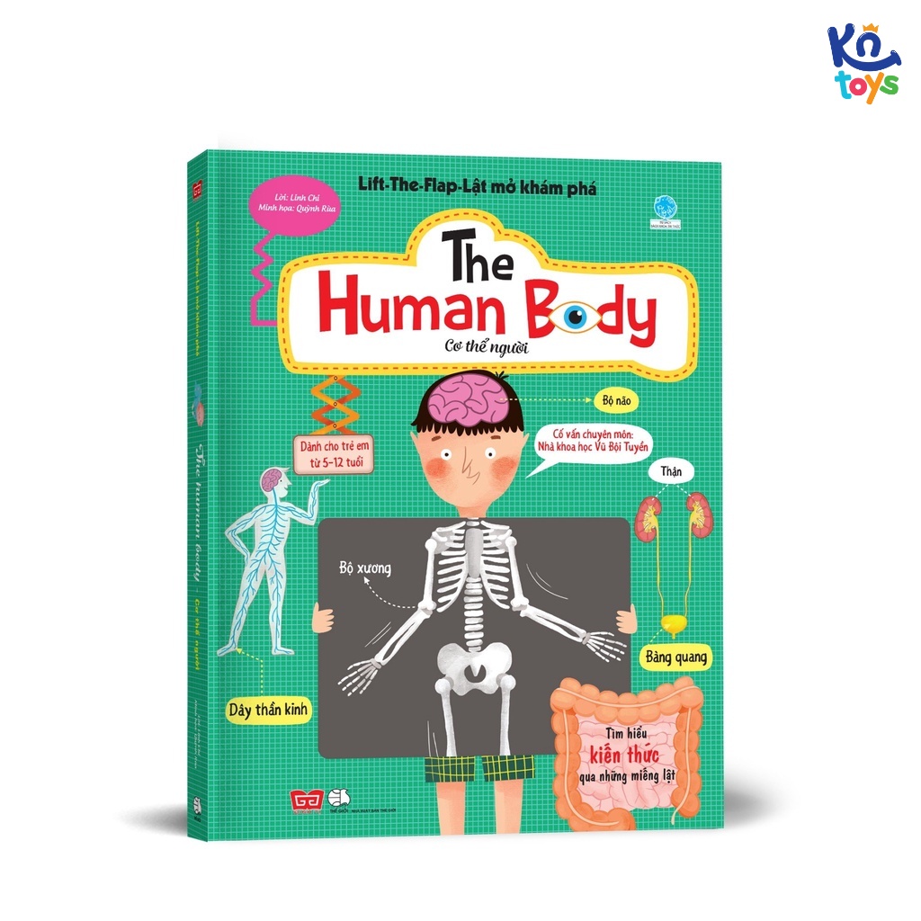 Sách Tương Tác - Lift The Flap Lật Mở Khám Phá Khổ Lớn - 5 - 12 Tuổi Đinh Tị - The Human Body Cơ Thể Người