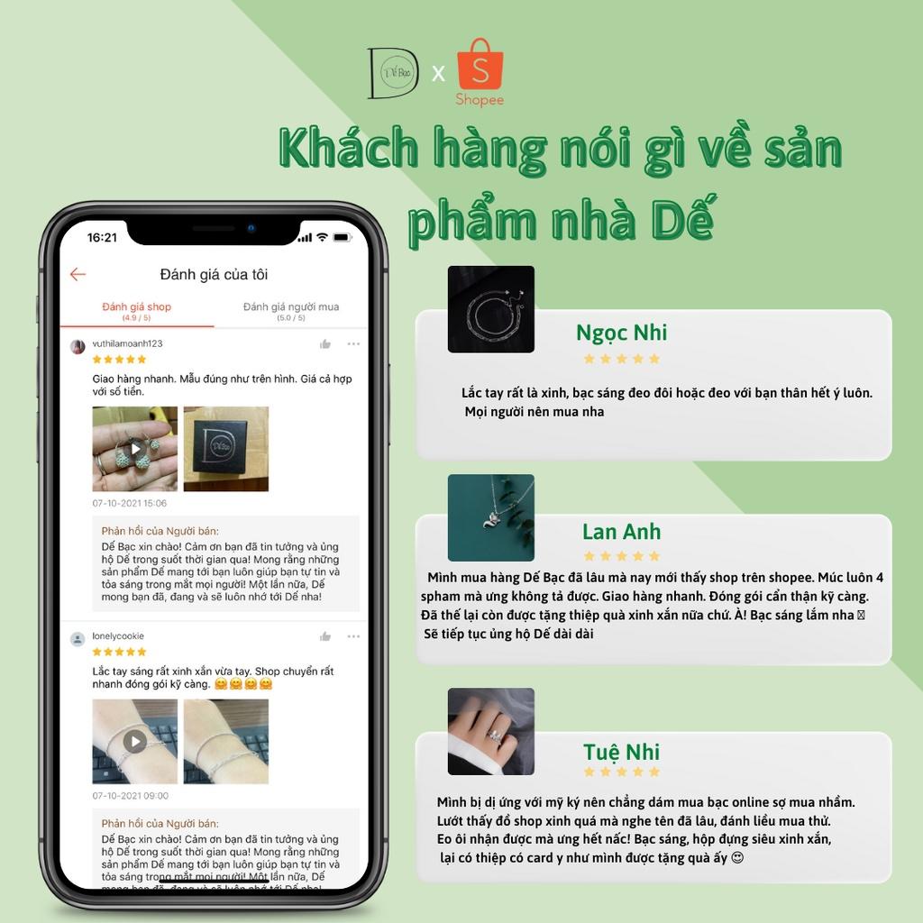 Khuyên tai bạc 925 bấm ngôi sao đính pha lê xinh xắn trẻ trung Dế Bạc – K6035