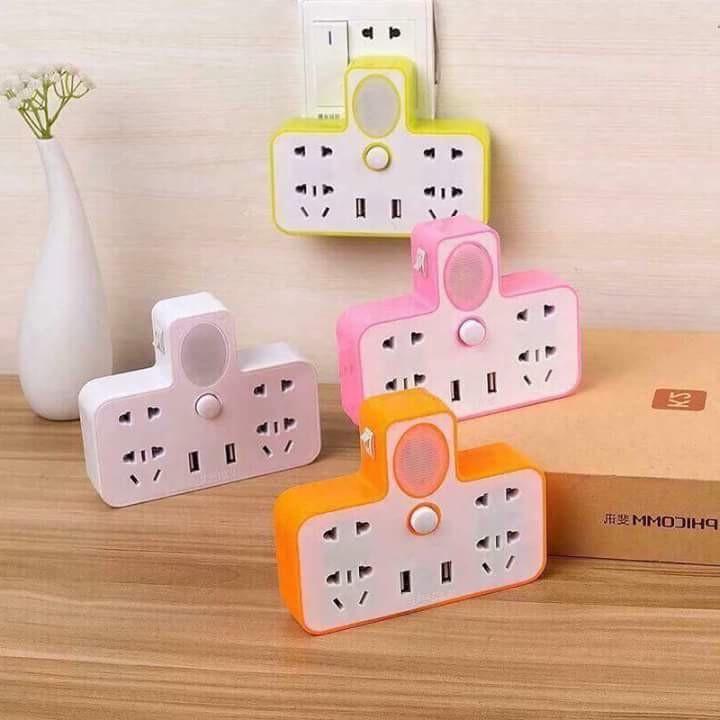 Bộ chia ổ điện có cổng Usb - Có tích hợp đèn thông minh