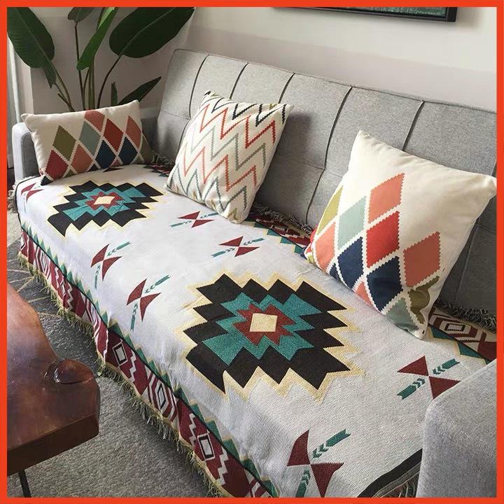 Thảm họa tiết phủ ghế mây,phòng ngủ phong khách nhà bếp 130x180cm