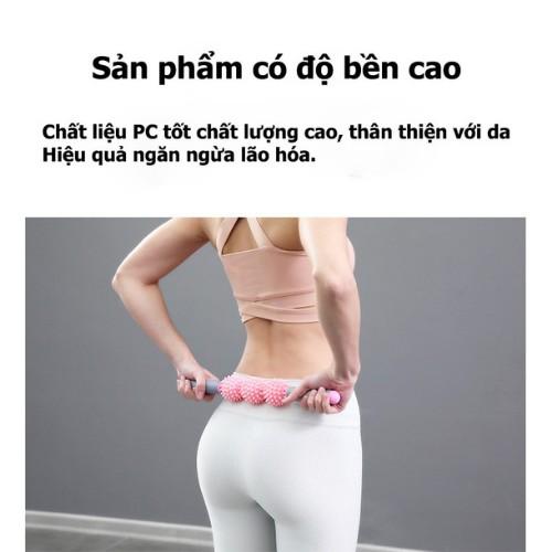 Gậy massage yoga, thanh con lăn massage thư giãn cơ bắp tay bắp chân cột sống, thiết bị massage yoga