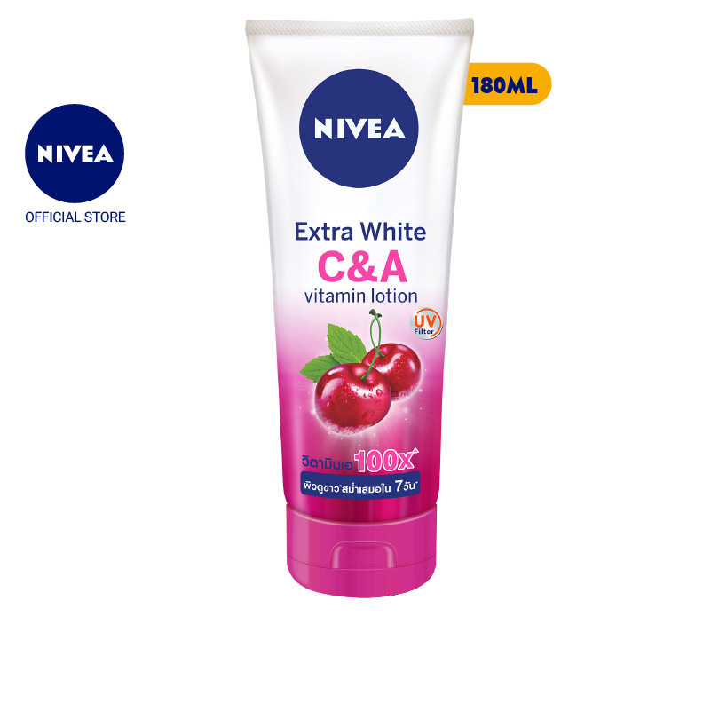 Combo Sữa Dưỡng Thể Dưỡng Trắng NIVEA EXTRA WHITE C &amp; E VITAMIN -180ml - 84374 &amp;  Extra White C &amp; A Vitamin - 180ml - 80372