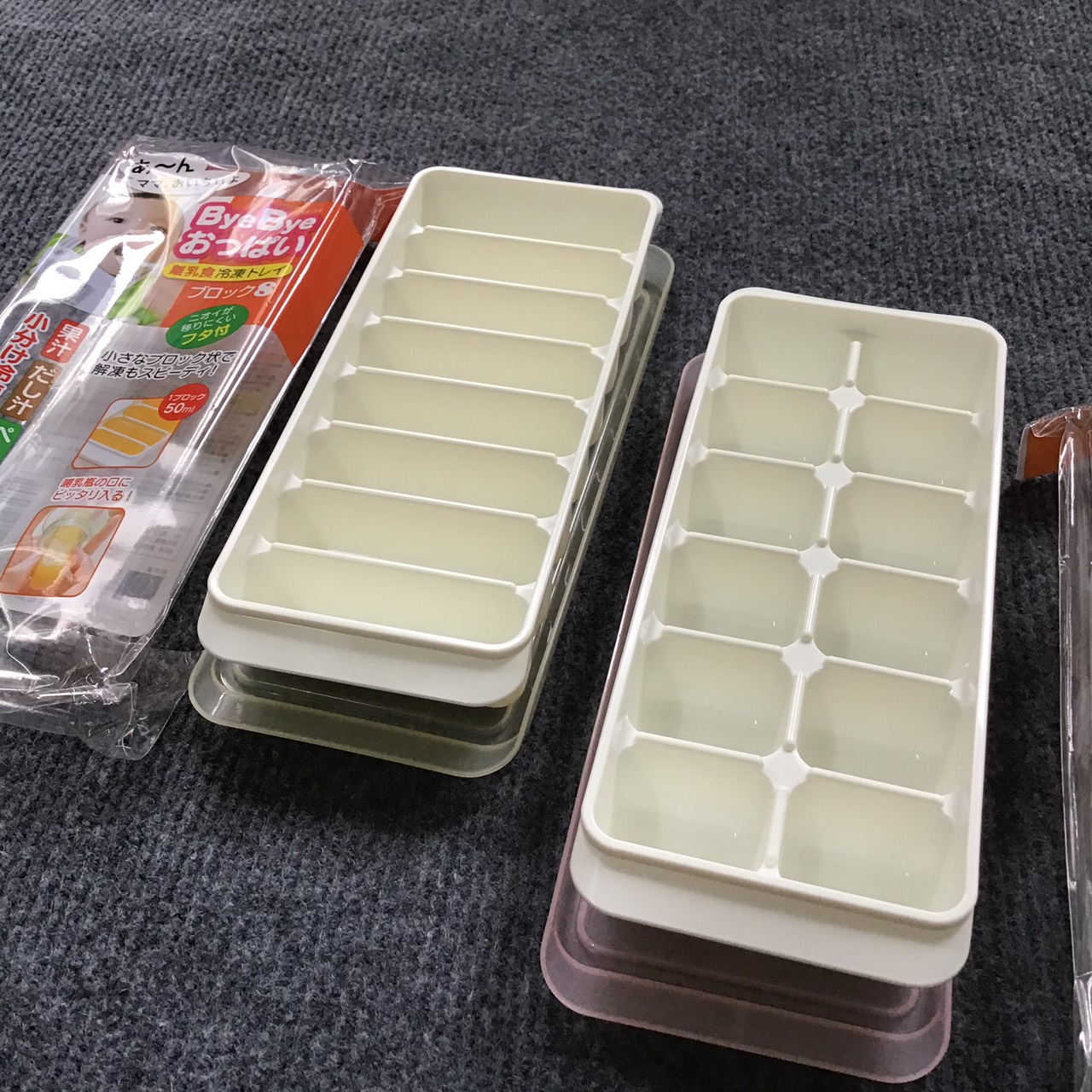 Combo 2 khay đựng đồ ăn dặm 8 ngăn và 12 ngăn Kokubo nhập khẩu từ Nhật Bản