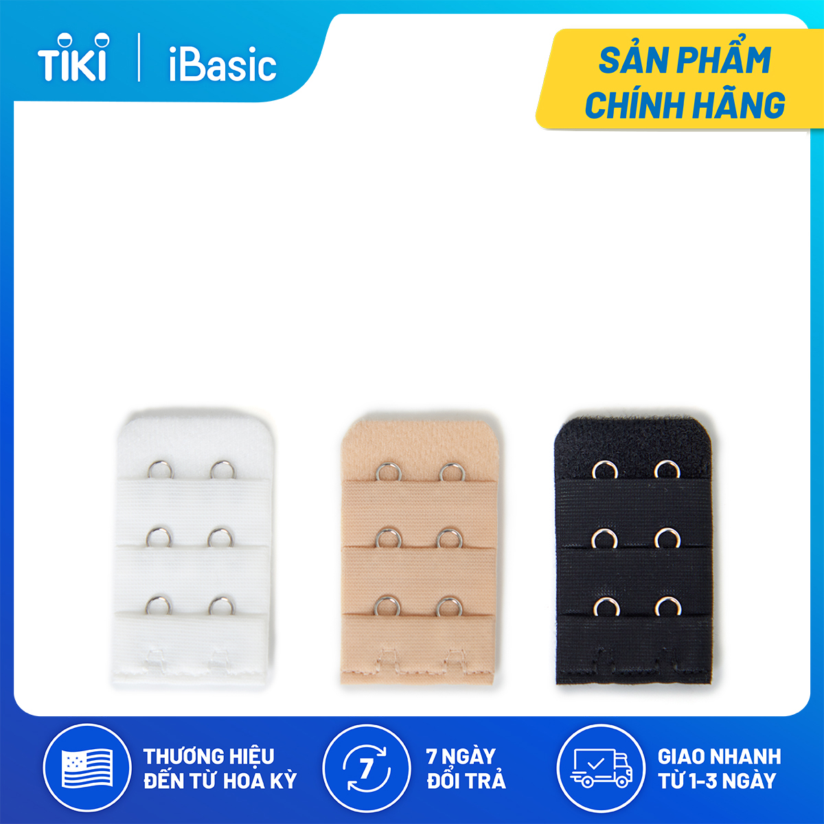 Combo 3 móc nối dây áo 2 móc cài iBasic PK022