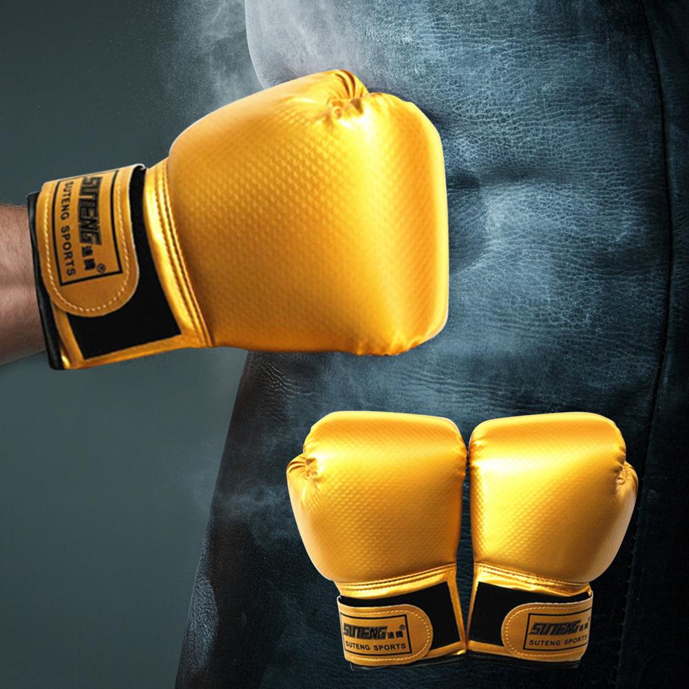 Trẻ em tay bảo vệ găng tay có thể đeo được PU Sponge huấn luyện găng tay sparring găng tay nước mắt thiết bị thể thao bền bỉ Color: Blue