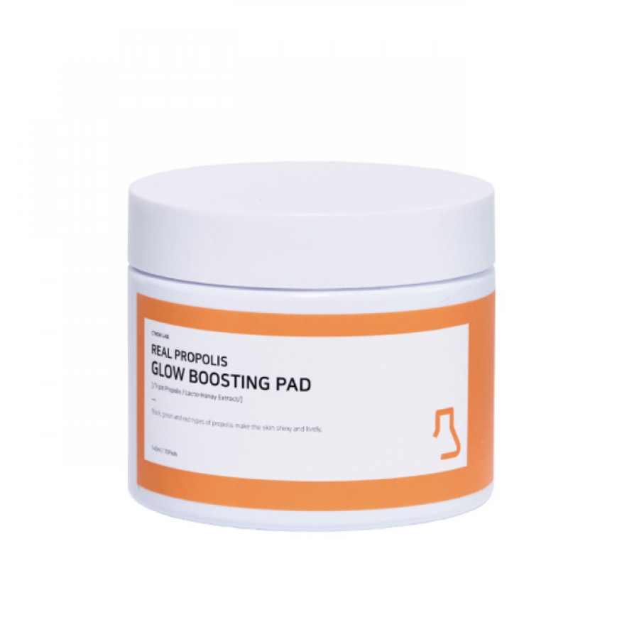 Bông Dưỡng Sáng Da Real Propolis Glow Boosting Pad C'NEW LAB Ngừa Nhăn Da Và Làm Sáng Da 140ml