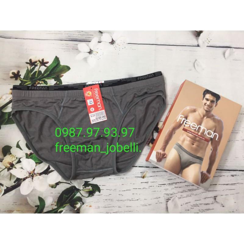 Quần lót cotton lụa 2 lưng Freeman 6043 siêu mát lạnh,kháng khuẩn