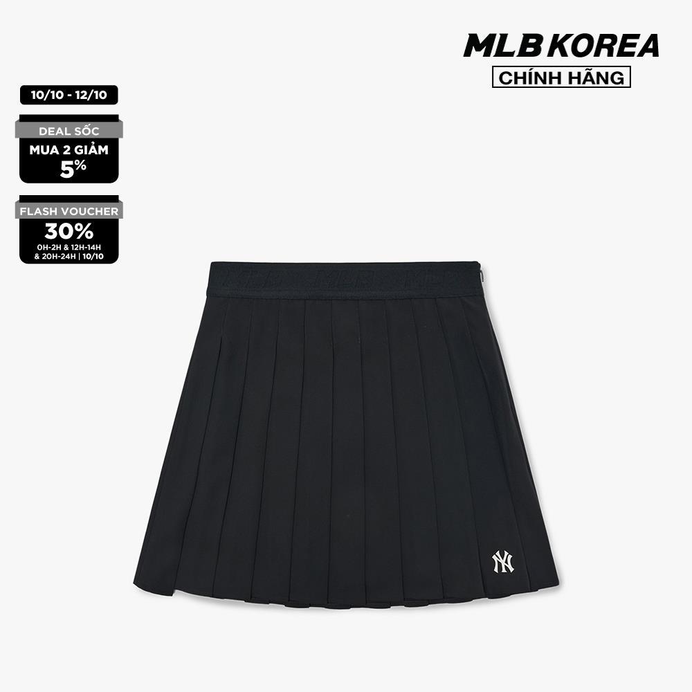 MLB - Chân váy mini xếp li Basic Pleats 3FSKB0324