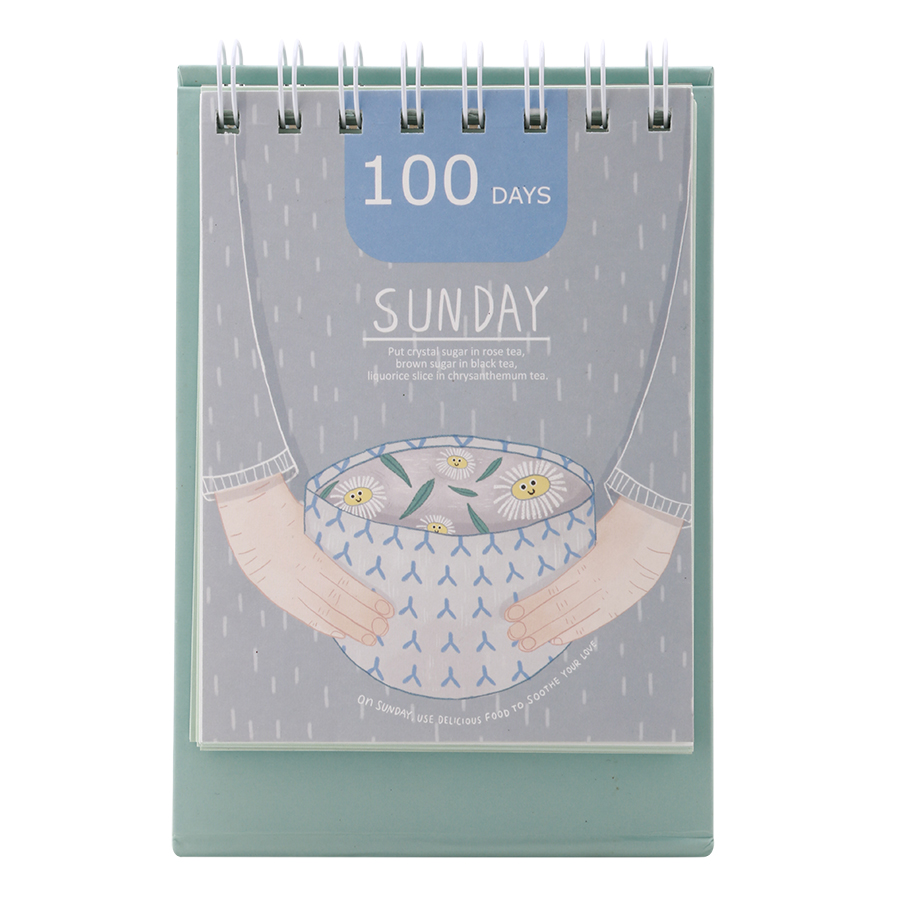 Lịch Kế Hoạch Để Bàn - 100 Days Planner (11.2 x 15.5 cm) - Mẫu Ngẫu Nhiên