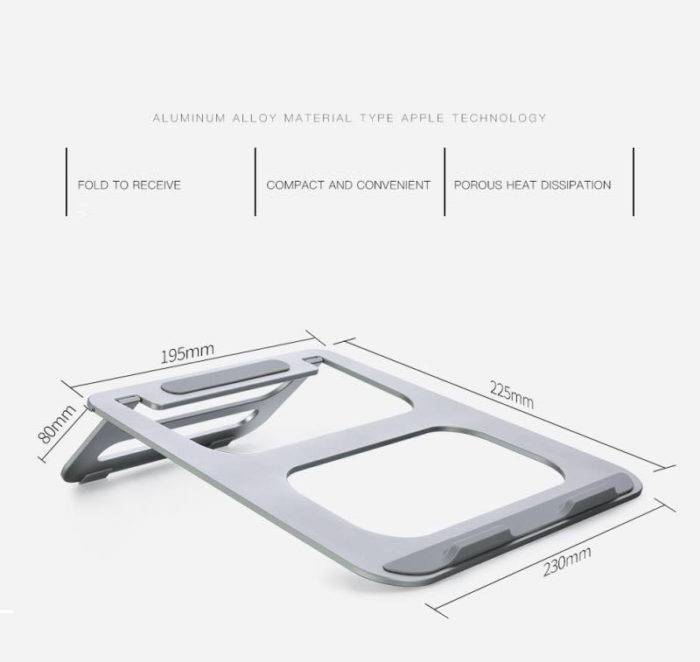 Hồng - Giá đỡ Aluminum tản nhiệt cho Macbook / laptop hiệu Coteetci Aluminum thiết kế nhôm nguyên khối - Hàng nhập khẩu