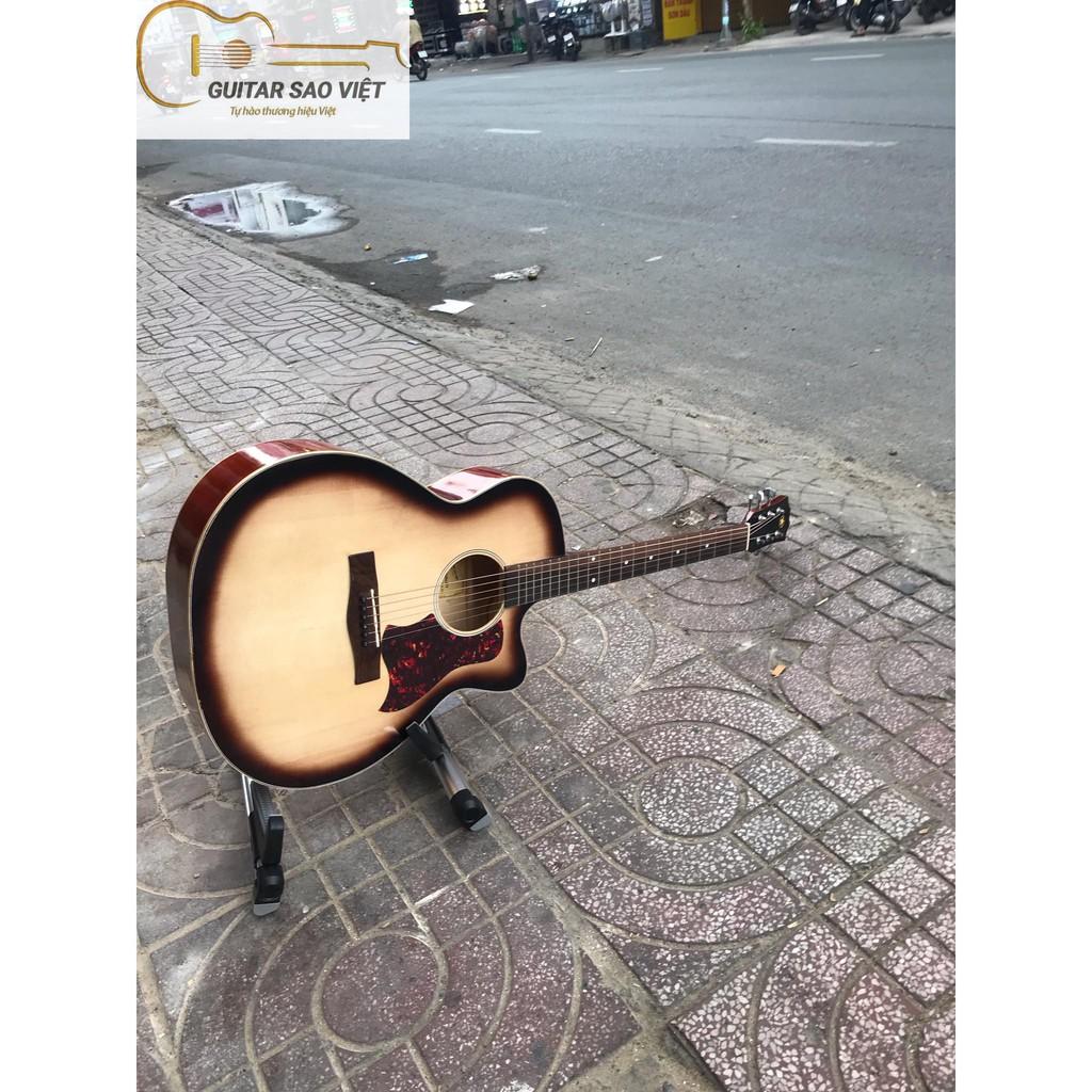 Đàn guitar acoustic sx tại Việt Nam có ty chỉnh cần Et-85R