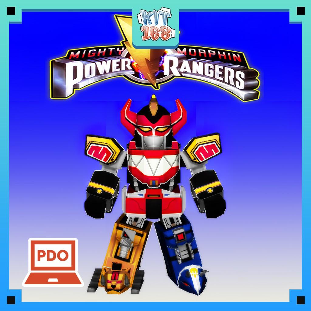 Mô hình giấy Anime Chibi Megazord - Power Rangers