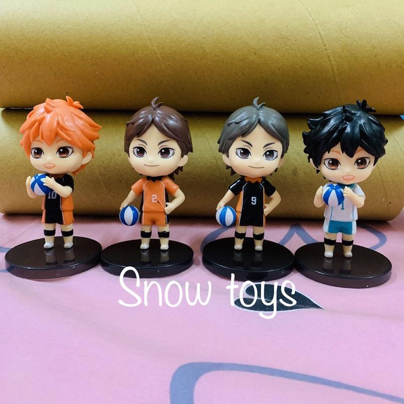 Mô hình Haikyuu - 4 nhân vật Vua bóng chuyền Hinata Shoyo Kageyama Tobio Koshi Sugawara Oikawa Toru Haikyu