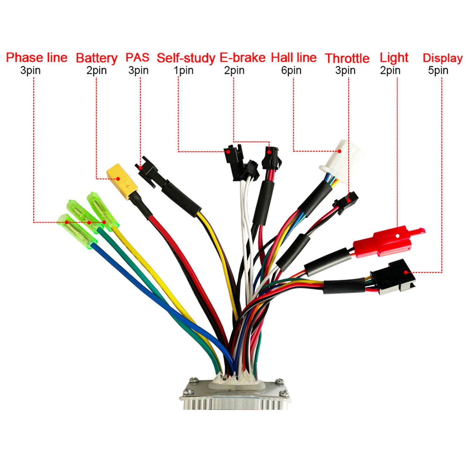 Motor Brushless Controller LCD Panel Aluminium Steady Speed Professional Durable Lightweight Sensitive Control Components for Electric Bike