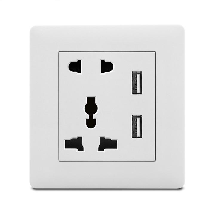 Ổ cắm điện thông minh tích hợp 02 cổng sạc Máy tính bảng, Điện thoại USB