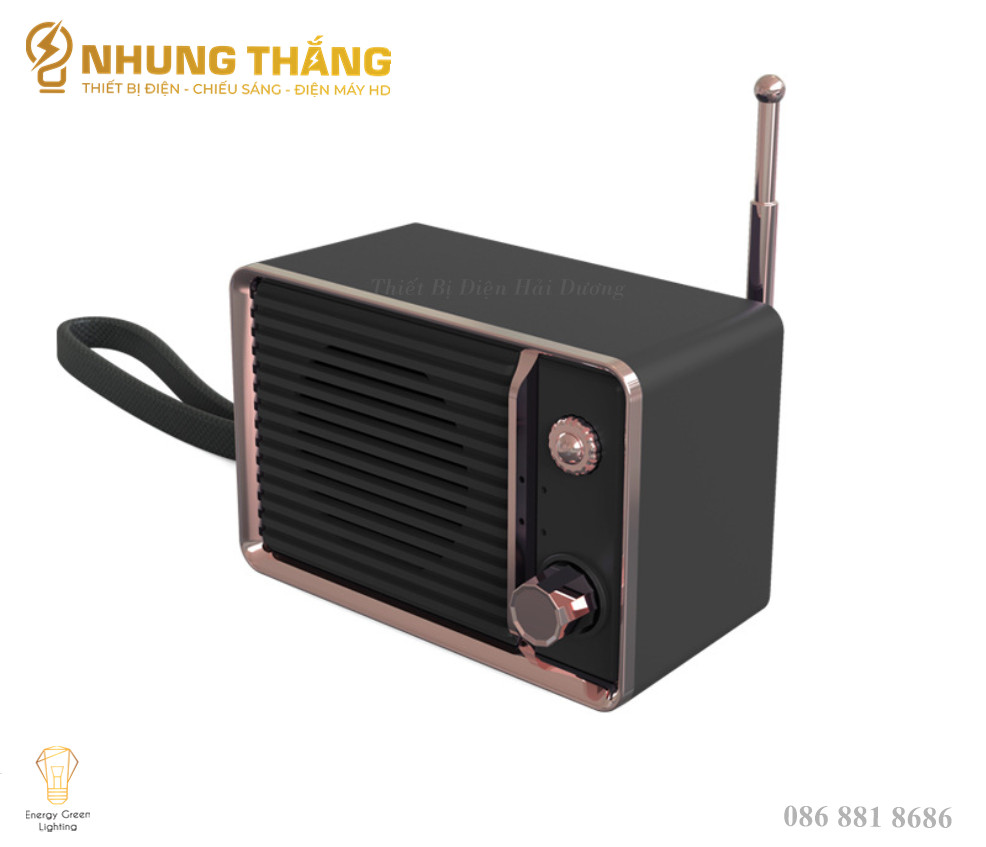 Loa Blutooth Mini DW01 - Phong Cách Retro - 4 Màu Thanh Lịch - Công Nghệ Bluetooth 5.0 - Có Video