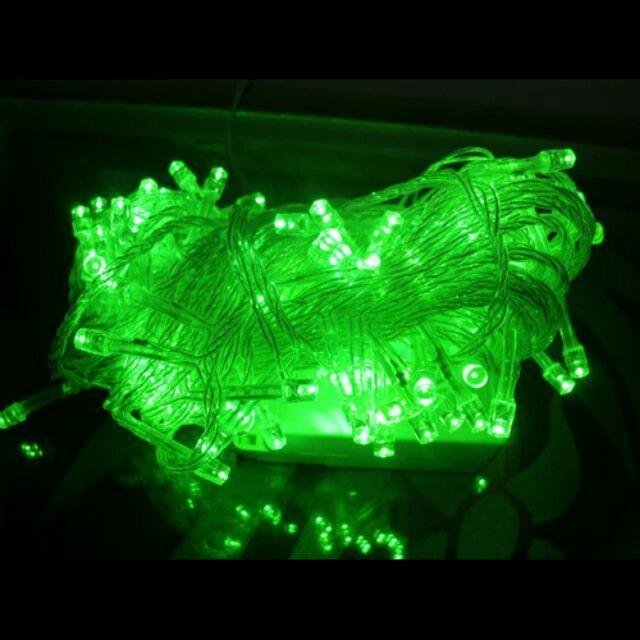 Dây Đèn Led Dài 4m Chớp Màu Xanh Lá Cây Bóng Tiêu