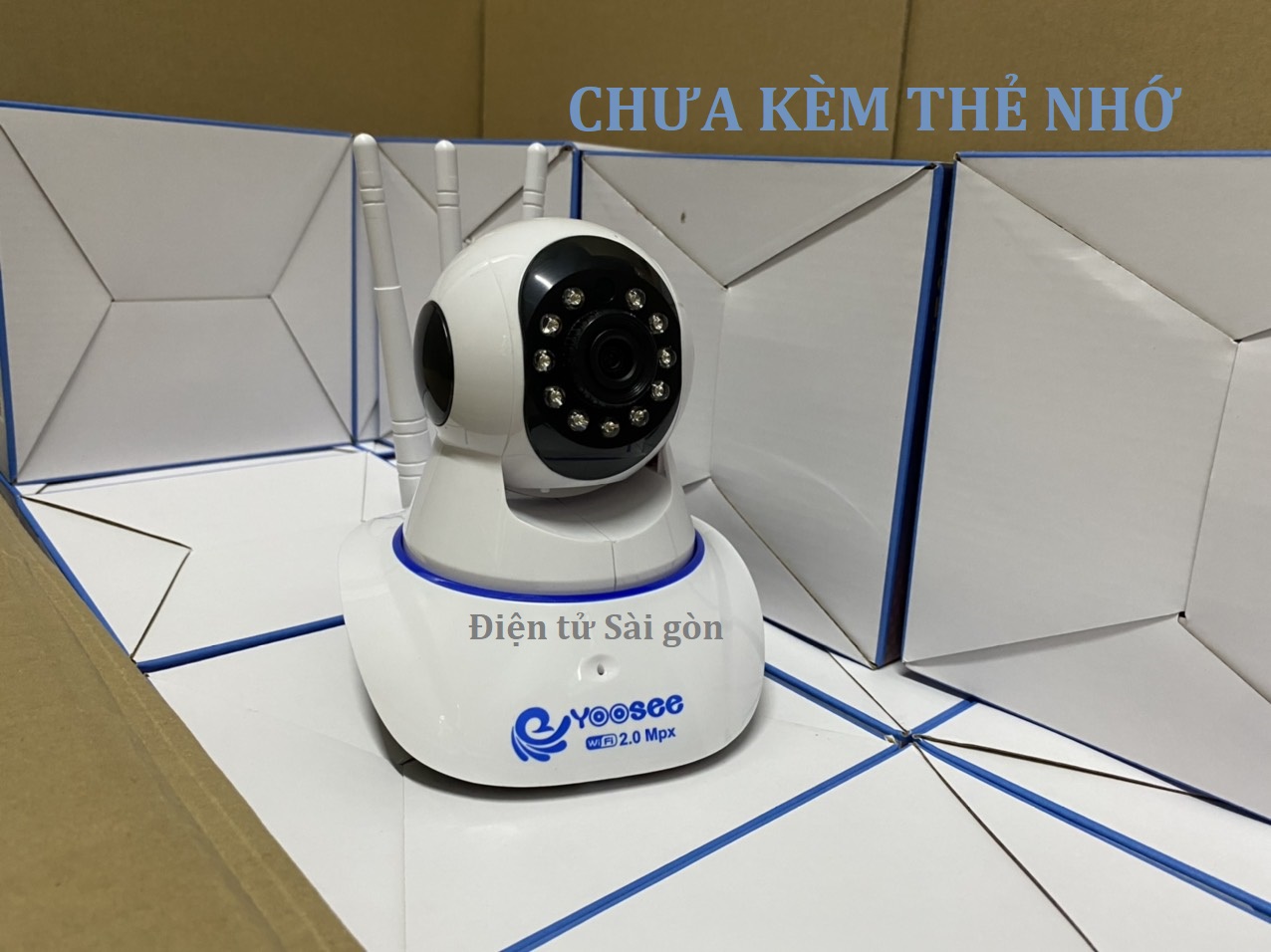 Camera IP Wifi trong nhà 3 anten Yoosee 2.0 Full HD 1080P - Đàm thoại 2 chiều - Hàng nhập khẩu