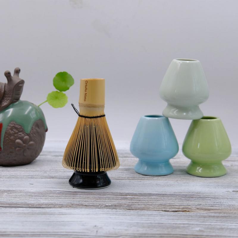 3 Bộ Trà Truyền Thống Matcha Giftset Tre Tự Nhiên Matcha Đánh Muỗng Ceremic Matcha Bát Đánh Giá Đỡ Trà Nhật Bản Dụng Cụ