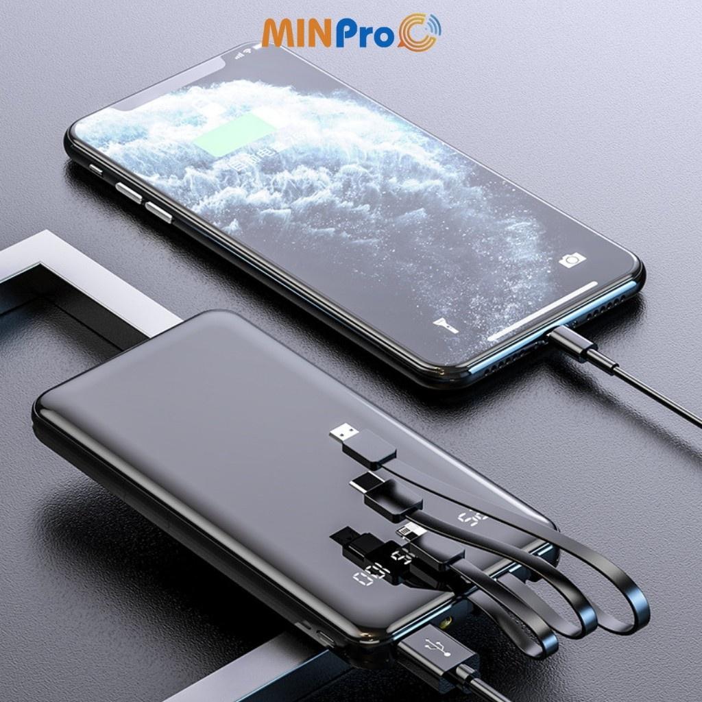 Pin Sạc Dự Phòng 30000mAh Cực Khủng Không Dây, Hỗ Trợ Sạc Nhanh Cho Xiaomi Samsung Oppo - MINPRO