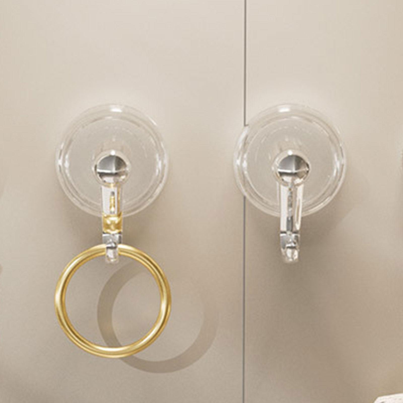 Suction Cup Hooks Suction Cup Hanger Small Easy to Instal Shower Hooks Suction Hanger Wreath Cup Hook for Glass Door Bathroom