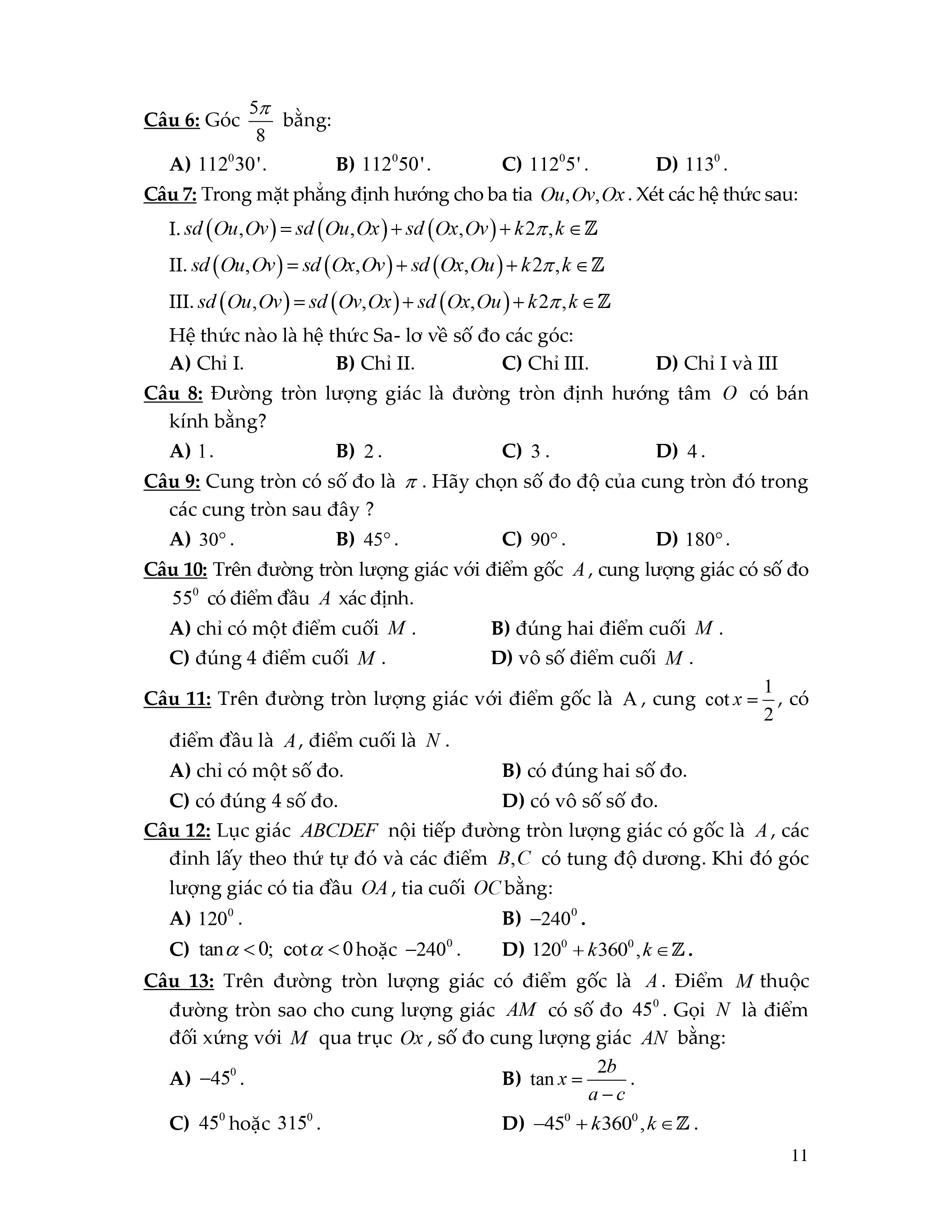 Bồi Dưỡng Năng Lực Toán 11 - Tập 1 (Theo chương trình mới)