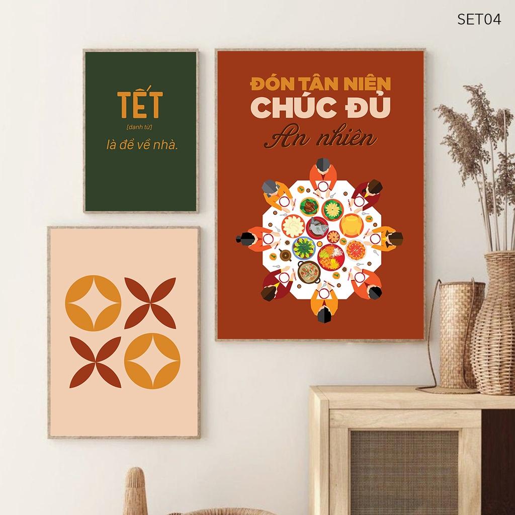 Tranh canvas trang trí Tết