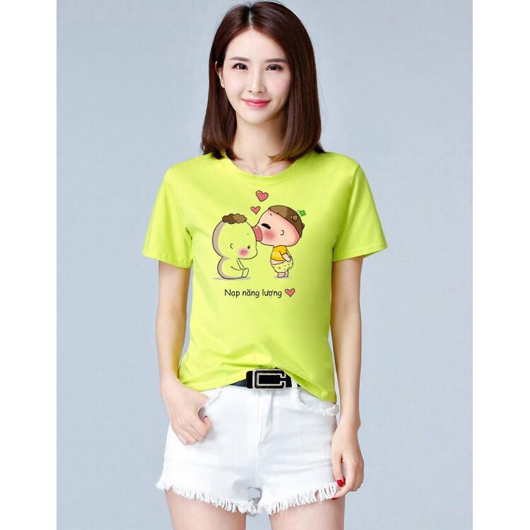 Áo thun nữ in hình dễ thương vải dày và mềm mịn ATNK1176