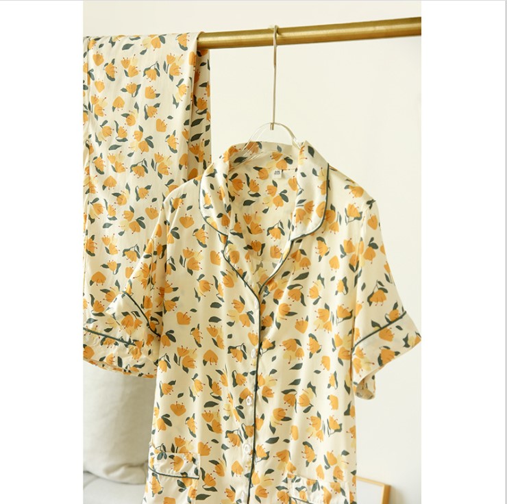Đồ Bộ Mặc Nhà, Pijama Nữ Dài Tay Azuno AZ1809 Chất Liệu Cotton Lụa Chất Mát(Kèm ảnh thật