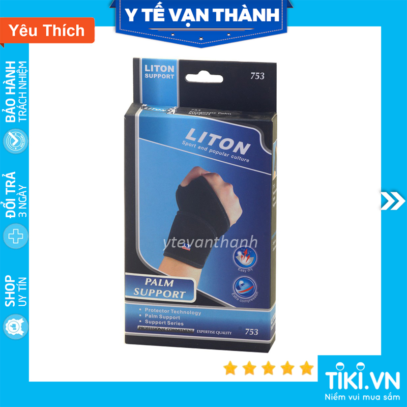 Băng Thun Bảo Vệ Cổ Tay: Liton 753 (Bó Cổ Tay) - VT0122