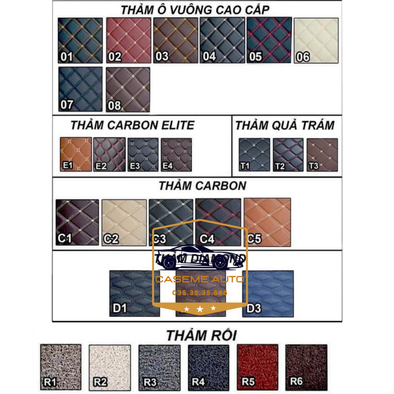 [FORD EVEREST] Thảm Trải Sàn, Lót Sàn Ô Tô 5D 6D Thiết Kế Theo Xe FORD EVEREST 2022 Chống Nước, Không Mùi - MẪU Ô VUÔNG - Hàng Chính Hãng