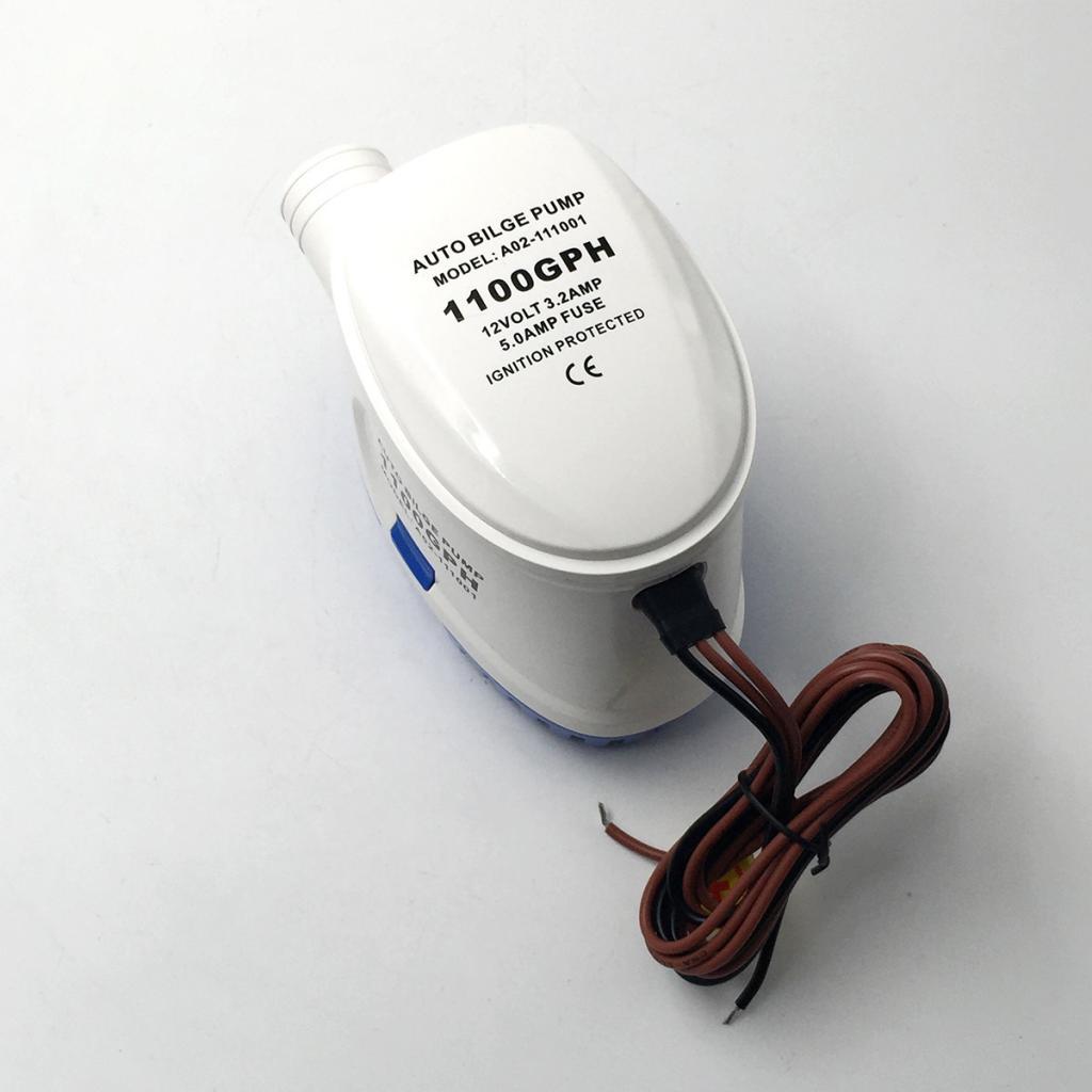 12V 1100GPH Boat Marine Submersible Auto Bilge Water Pump Float Switch