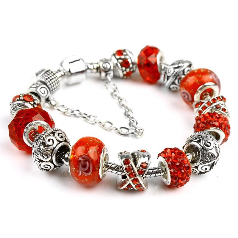 Vòng tay charm hoa mẫu mới