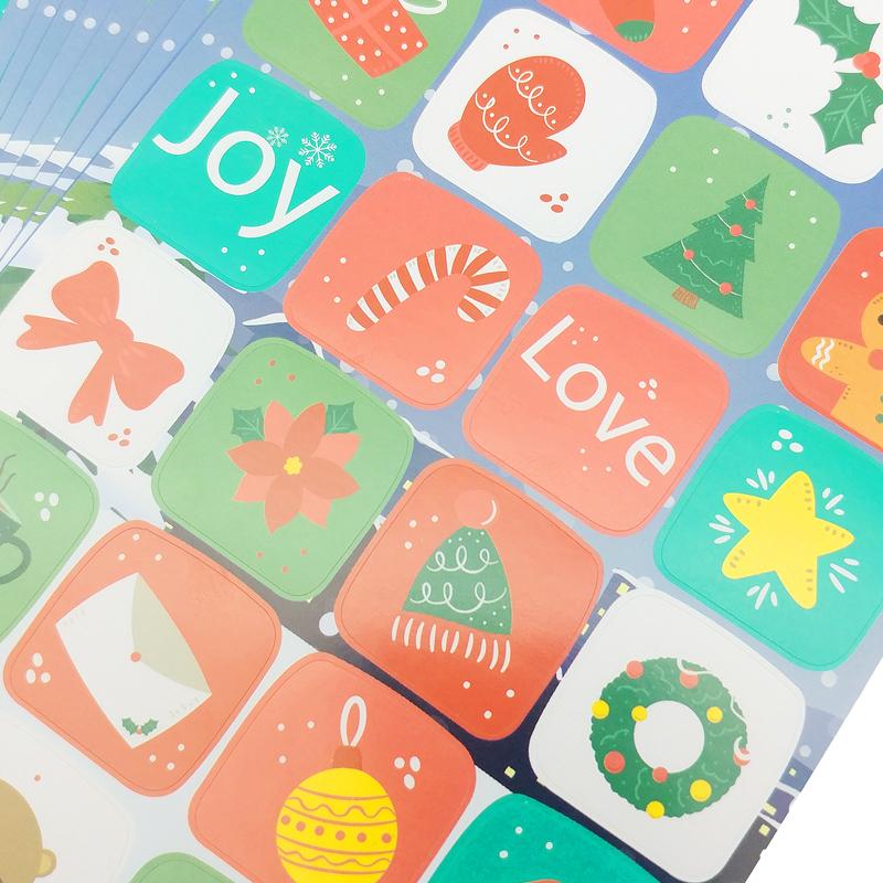Bộ 10 Tờ Sticker Cổ Động Merry Christmas - Teenage 01