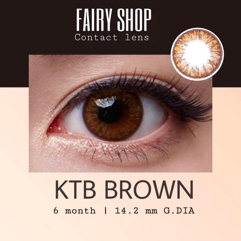 Kính Áp Tròng Nâu Pha Lê KTB brown 14.2 HSD 6 tháng cận 0 đến 6 FAIRY SHOP CONTACT LENS