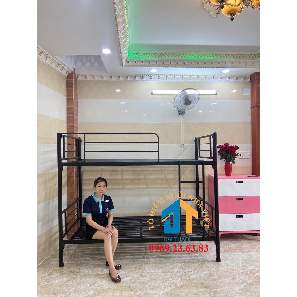 Giường sắt 2 tầng ngang 1m dài 2m – GS120