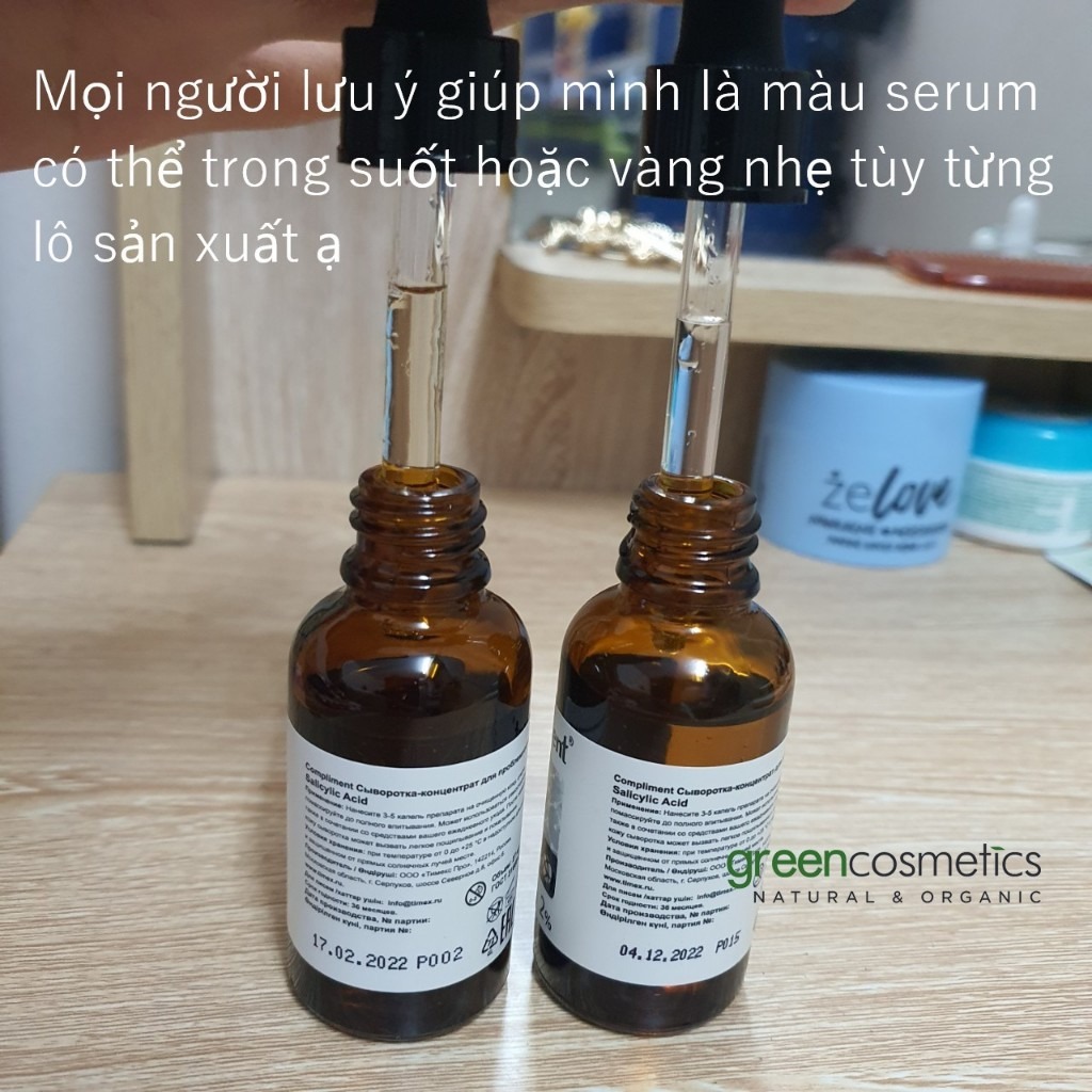 Serum Niacinamide 10% Compliment kiềm dầu, mờ thâm, se khít chân lông