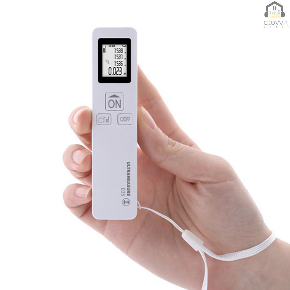 D35 Laser Rangefinder Infrared Measurement 115ft 35m Portable Mini Laser Distance Area Meter Battery Powered Digital Distance Measurer