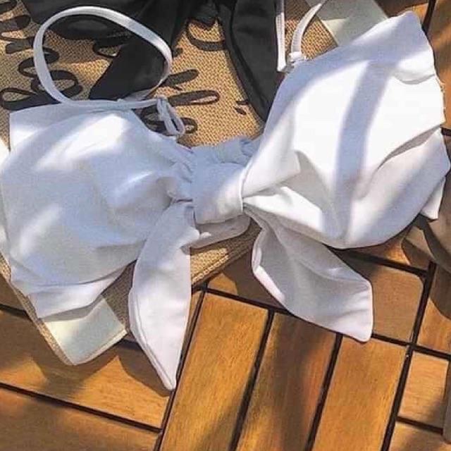 Đồ bơi bikini áo nơ dễ thương