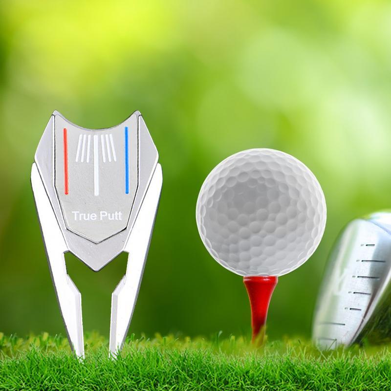 6 trong 1 Công cụ sửa chữa Golf Divot Pitch Groove Cleaner Phụ kiện golf đặt màu xanh lá cây Color: black short