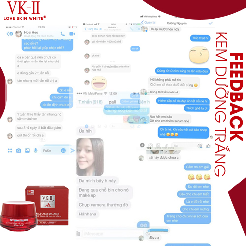 Kem Dưỡng Trắng - Tái Tạo - Trẻ Hóa Collagen VK II 35g